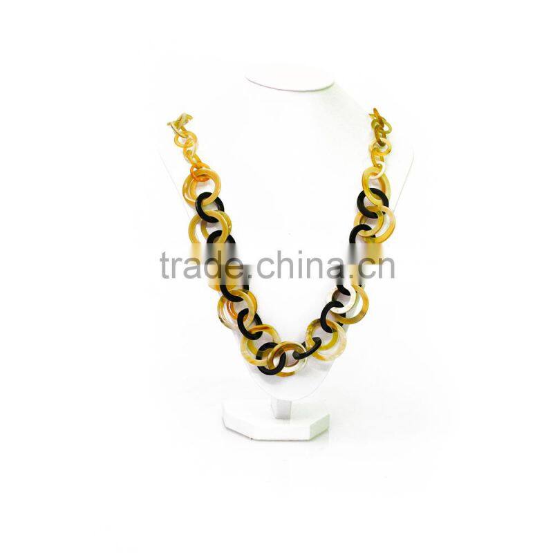 Horn necklace 100% handmade, natural colour and fashionable design, available in Vietnam