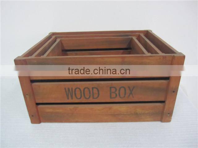 unfolding paulownia wooden crate for bottles egg fruit