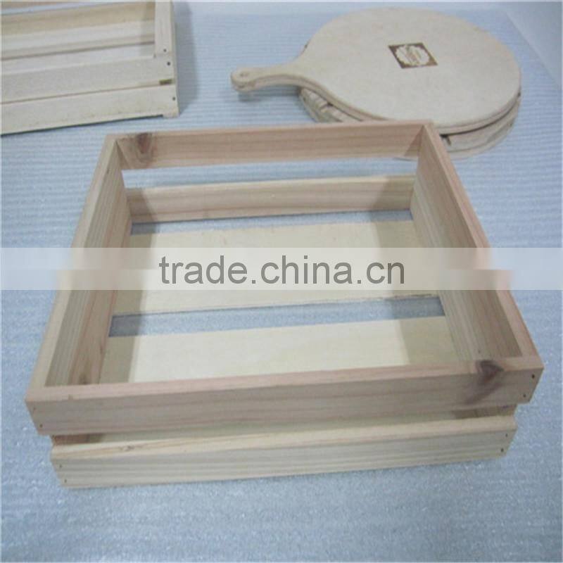 Modern style pine wooden storage box wooden crates