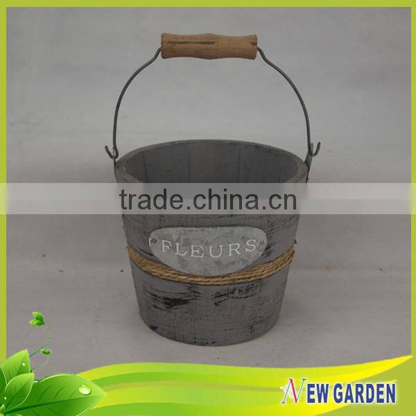 Cheaper Economical Round Wall Mounted Flower Basket with Handles