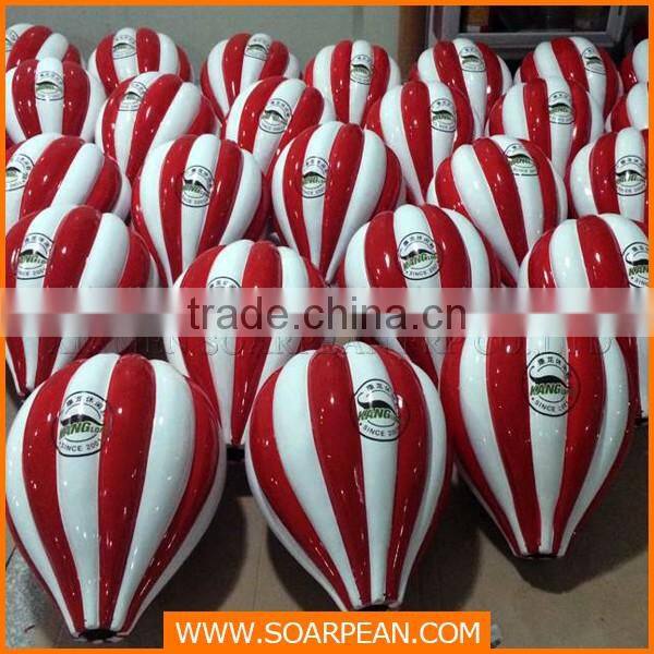 Decorative Fiberglass Two-Tone Hot Air Balloon for Window Display