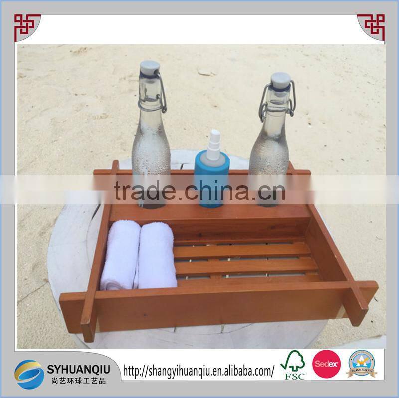 distressed wood material and handmade wooden food tray with compartment-cn