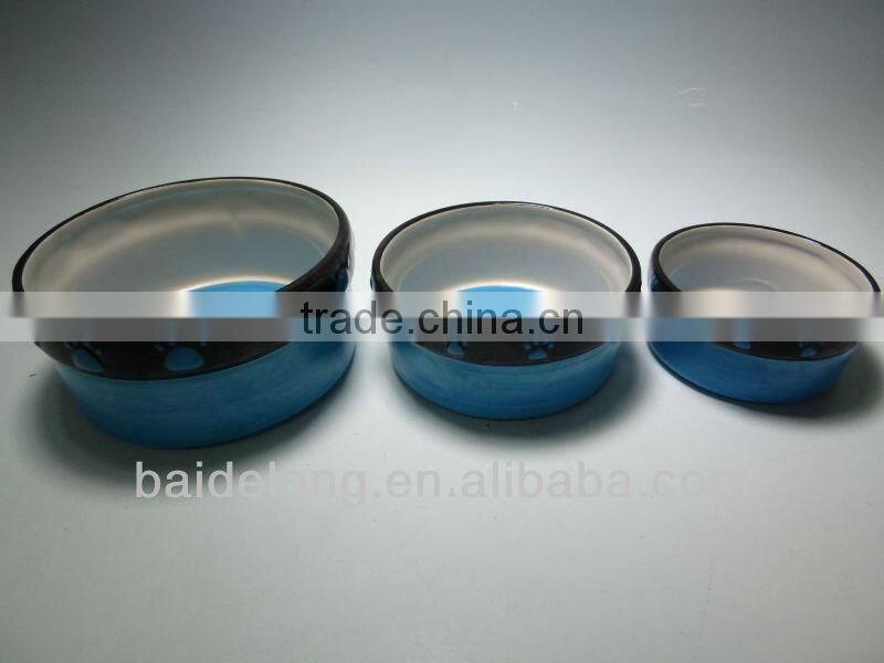 Round Ceramic Pet Bowl