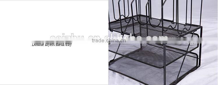 Metal office desk organizer document tray for wholesale