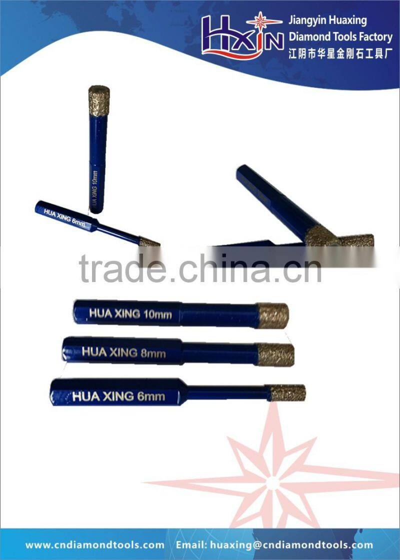 High speed Brazed diamond core drill bit for concrete with plastic tube