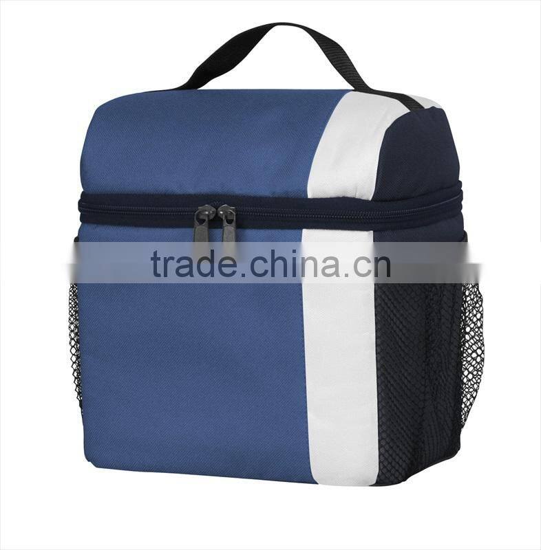 600D webbing handle and PEVA lining large compacity 6.5L lunch cooler bag, outdoor cooler bag