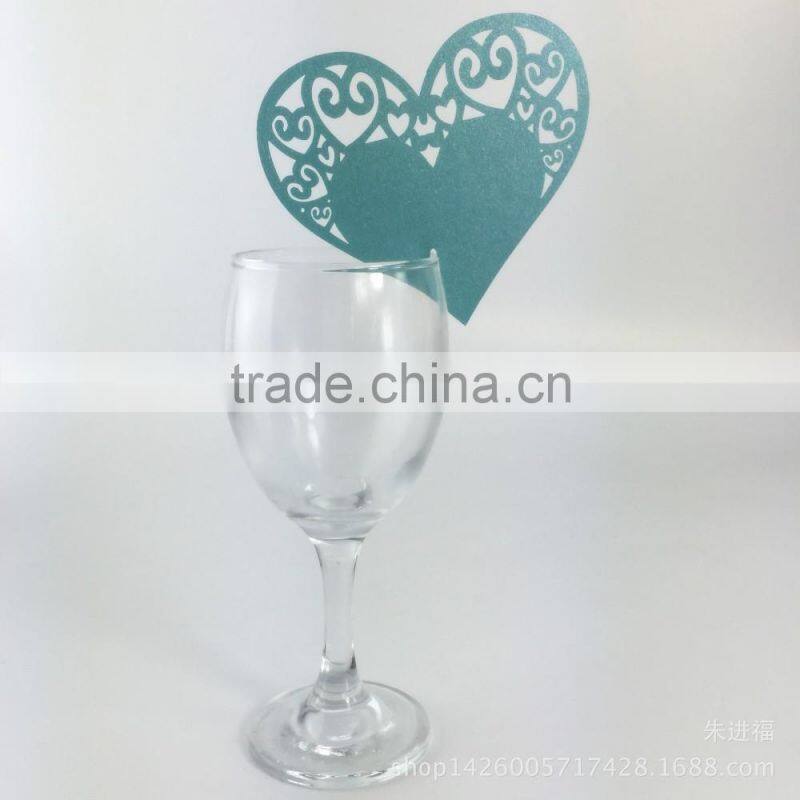 party favors supplier wine glass card laser cut wedding place card
