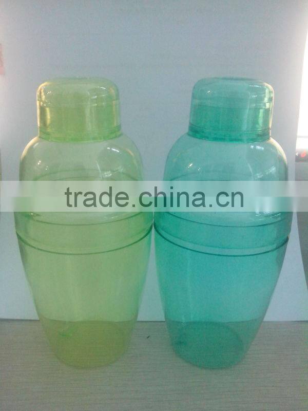 230ML PS Customized LOGO Plastic Cocktail Shaker