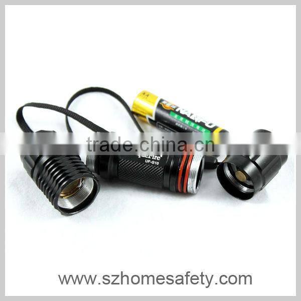 2013 UniqueFire High Power Portable 365nm UV LED Flashlight with AA Battery