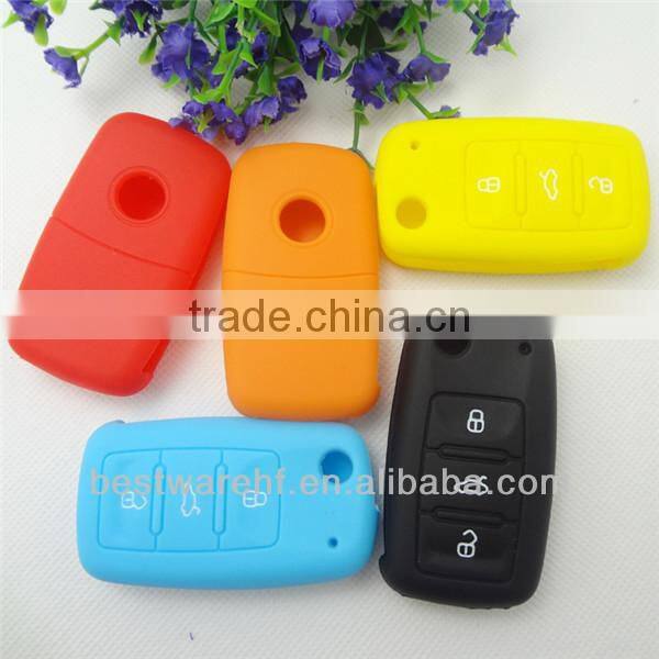 Top!!!For Volkswagen 3 buttons smart remote key,car key key case