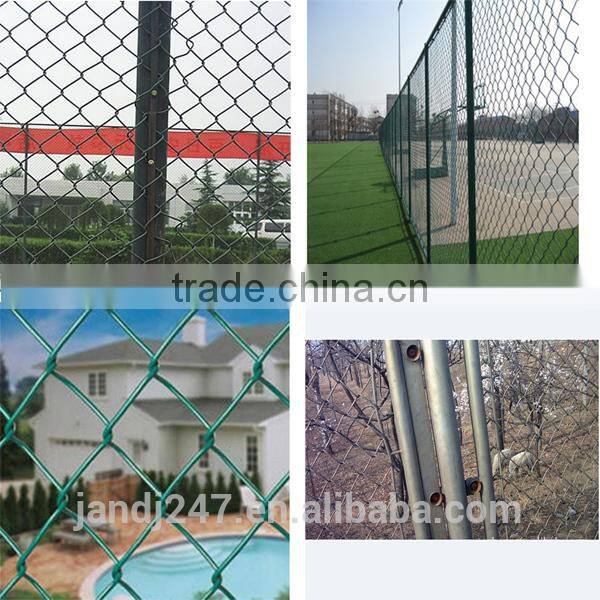 Factory price PVC Coated Chain Link Fence/galvanized chain link fence