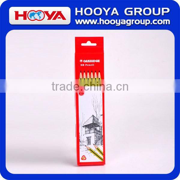 wholesale Student black lead plastic HB pencil with eraser