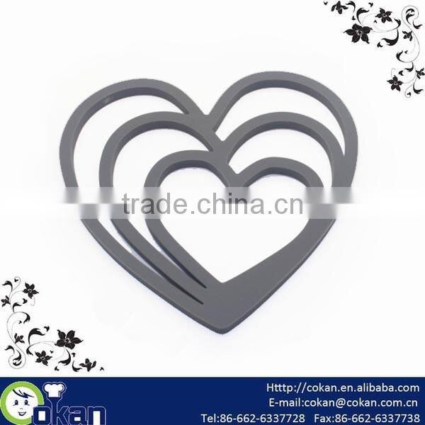 Triangle Heart Shape Silicone Pot Mat,Pot Holder,Pot Pad CK-SL649