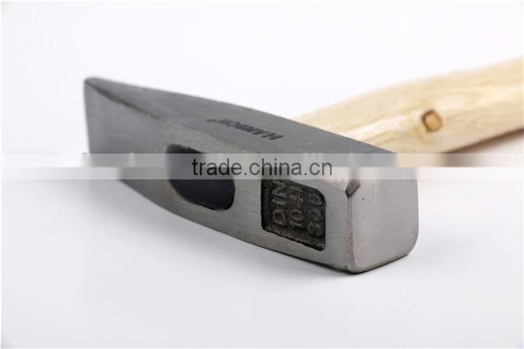 45# Carbon Steel Wooden Handle Fitter's Hammer / finished polished Heat-treatment
