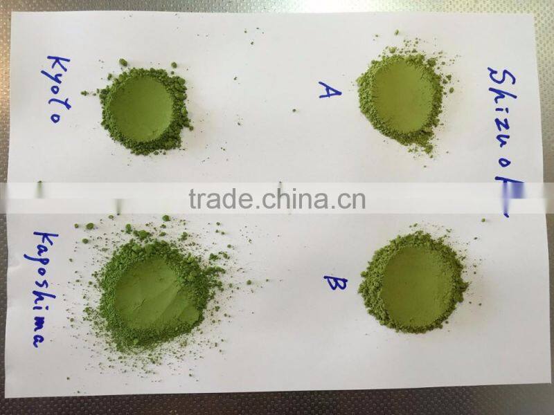 Japanese Green Tea Powder Organic Matcha produced in Uji, Kagoshima, Shizuoka and Nishio