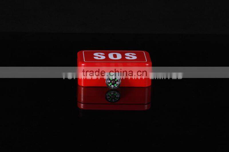 Hot Sale SOS portable survival gear SOS Box Set 6 in 1 SOS Box
