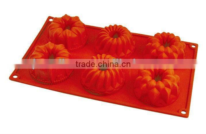 Custom flower shape silicone cake mould