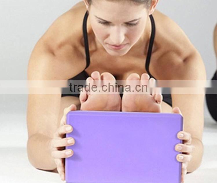 High- density EVA,200g yoga brick double color and one color soft foam yoga block, weight 190-200g