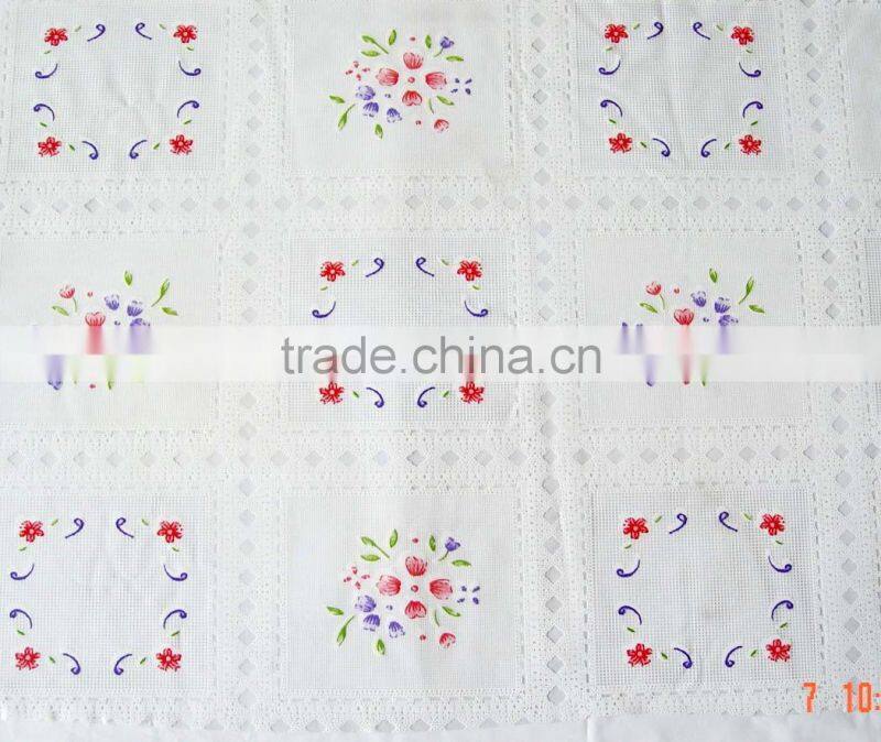 PVC clear table cloth wholesales printed dining table cover plastic printed