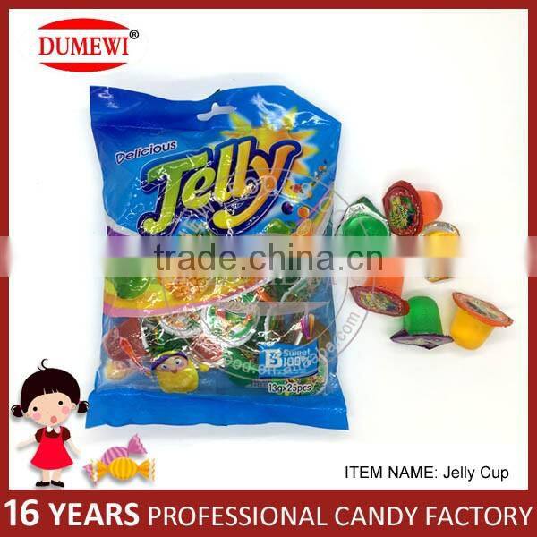 Mini Assorted Fruit Flavor Jelly Cup Candy