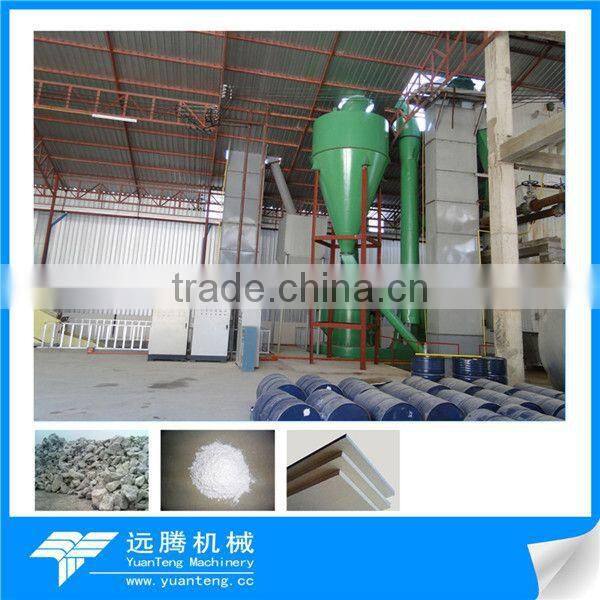 Advanced technology gypsum powder production line with high capacity in China