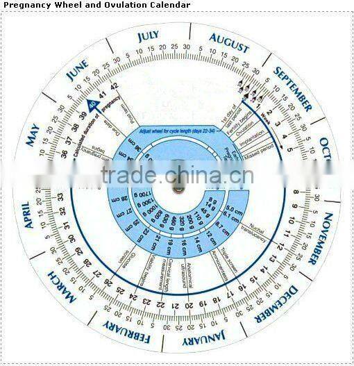Kearing Pregnancy Wheel and Ovulation Calendar,plastic pregnancy wheel chart#SC21