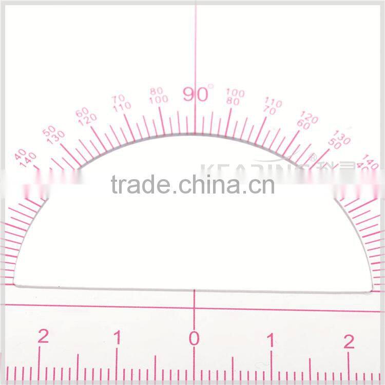 Kearing brand sandwich line for durability,triangle grader ruler,grading sewing grader ruler with protractor #T045
