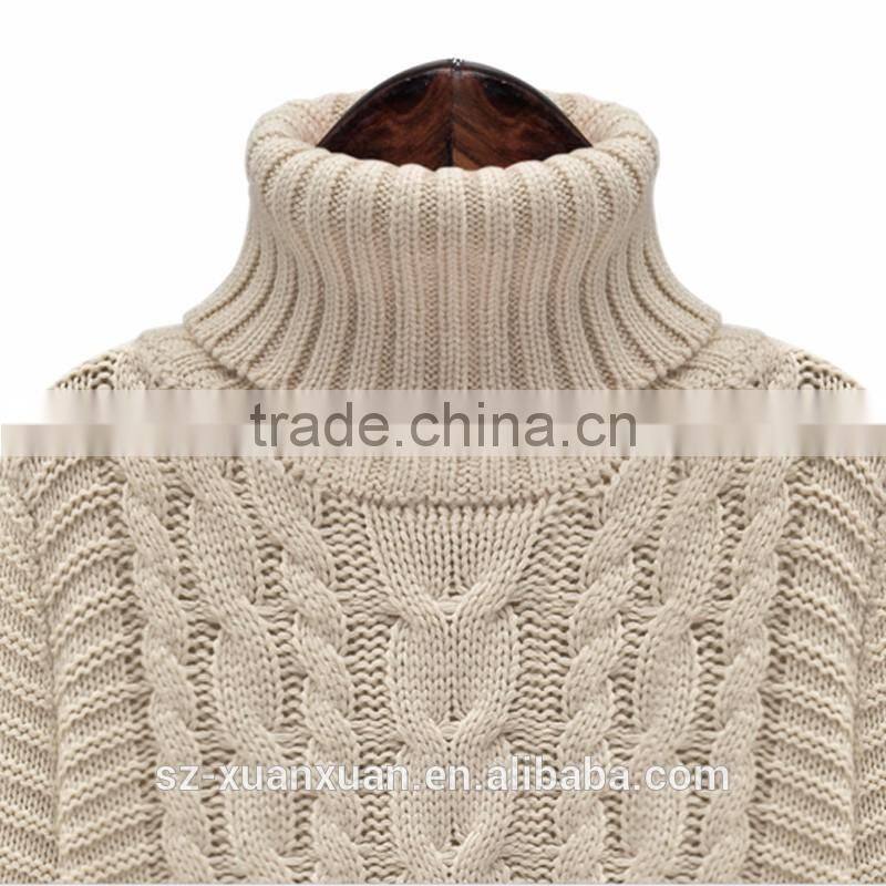 Fashion European and American winter high-end long pullover sweater dress for women