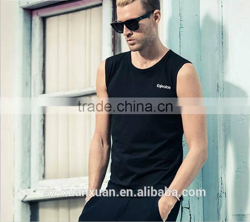 Wholesale cheap American style black running men vest