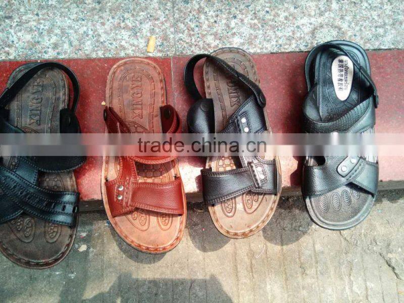 GZY men slipper PU&EVA dual purple high quality thailand rubber causal cheap guangzhou factory