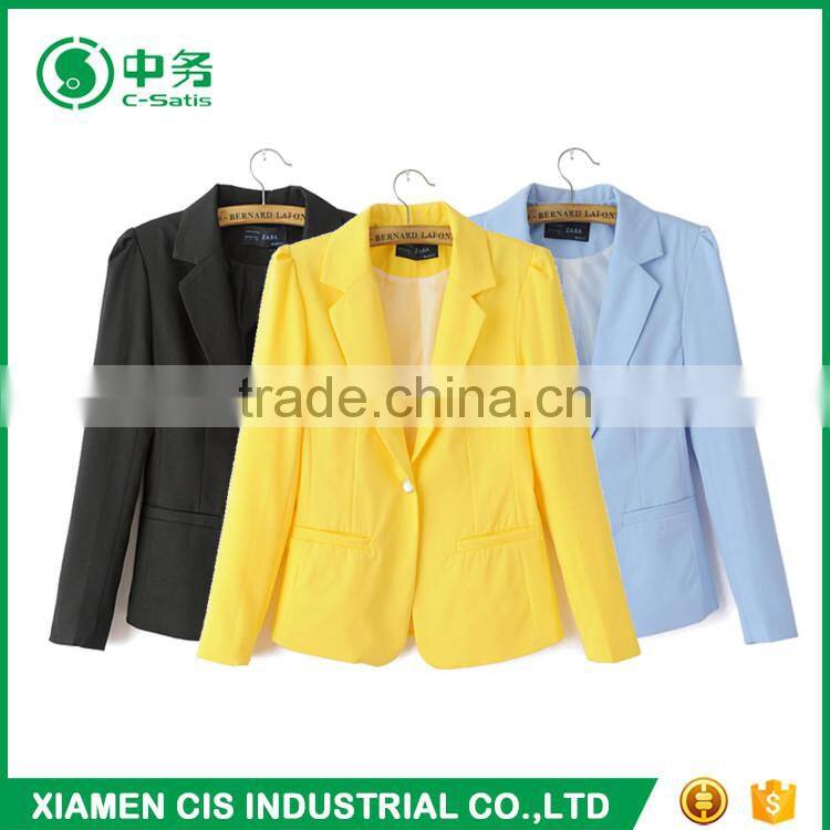 High Quality Anti Wrinkle Women Uniform Blazer Jacket