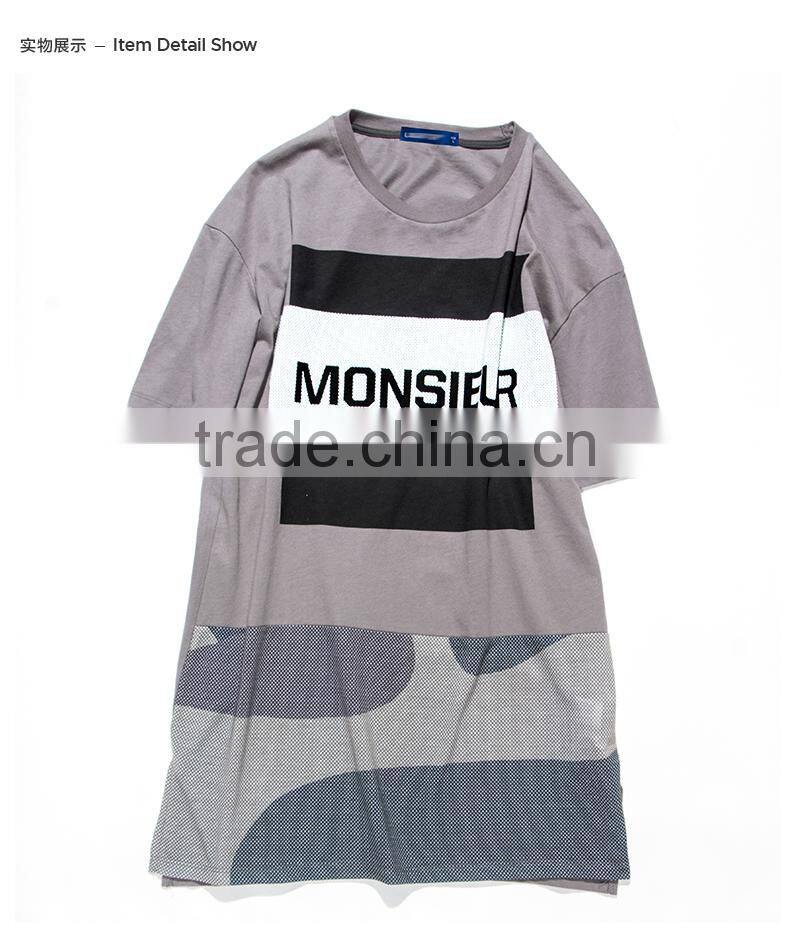 2017 Fashion New Design casual tshirt t shirt men wholesale