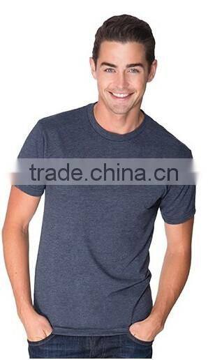 2016 New Fashion Custom Made Short Sleeve Triblend T Shirt 50% polyester 38% cotton 12% rayon Fitness Shirt