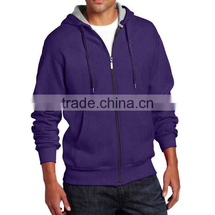 Men's Clothing Wholesale Custom Design Men Blank Fleece Zip Up Gym Hoodie