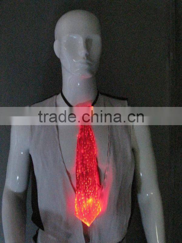 Latest design high quality gift led luminous mens neck ties