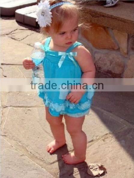 2014 Wholesale Sweet Lovely Light Blue Baby Swing Top w Bloomer/Diaper Cover w White Ruffle SW456