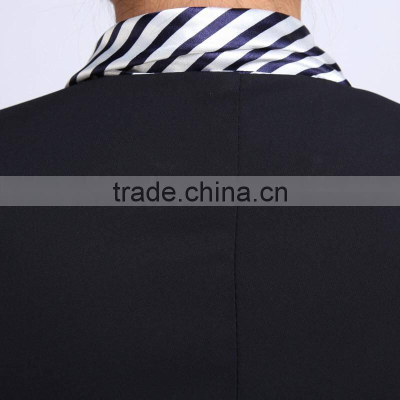 Juqian custom classic winter restaurant hotel manager uniform for front office desk
