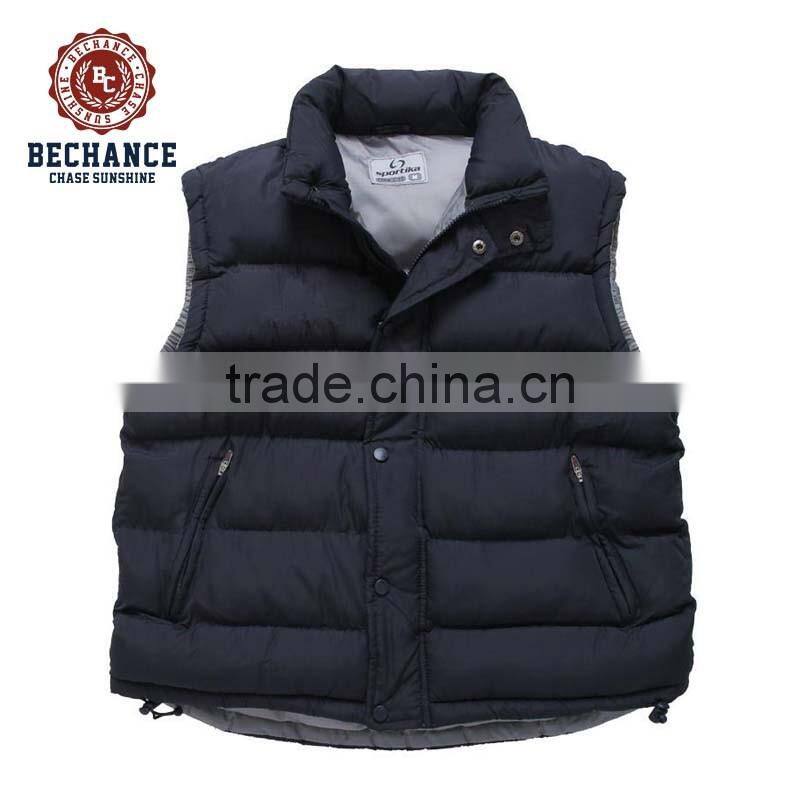 Mens nylon winter warm padded coating vests and waist coat
