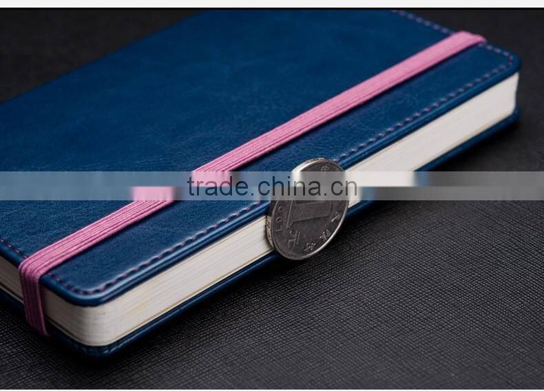 A6 hardcover section sawing binding notebook with stitching customizable leather journey notebook