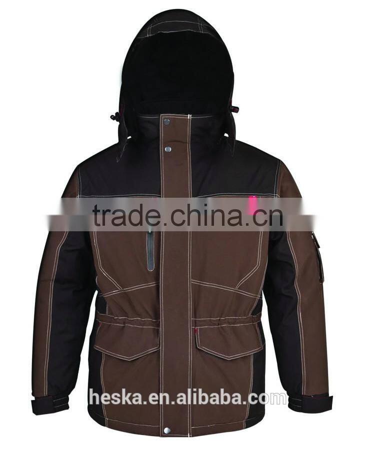 Safety workwear mens waterproof winter jacket custom parka