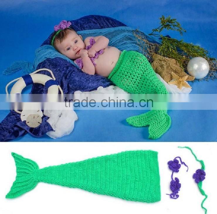 Newborn Costume baby hat Short Set handmade Knit crochet photography props 2 pcs outfits