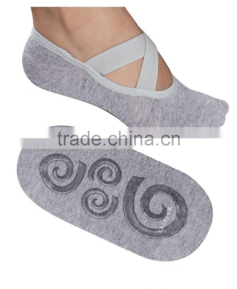 Women's Essential No Slip Crossover Yoga Pilates Socks