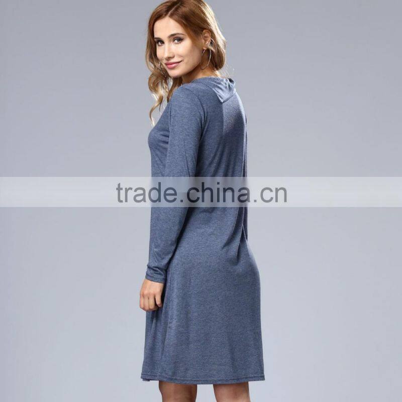 Wholesale elegant summer dress women long sleeve casual dress 2017