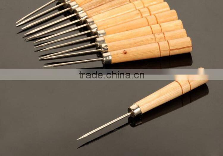 Chinese Sewing Accessories Supply Making Tools For Making Hole Wooden Handle Awl