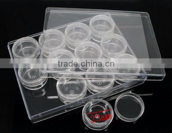 Wholesale 1 Set (12PCs) Clear Beads Display Storage Case Box