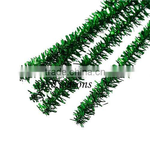 Green Christmas Chenille Stick Pipe Cleaner Craft 30cm
