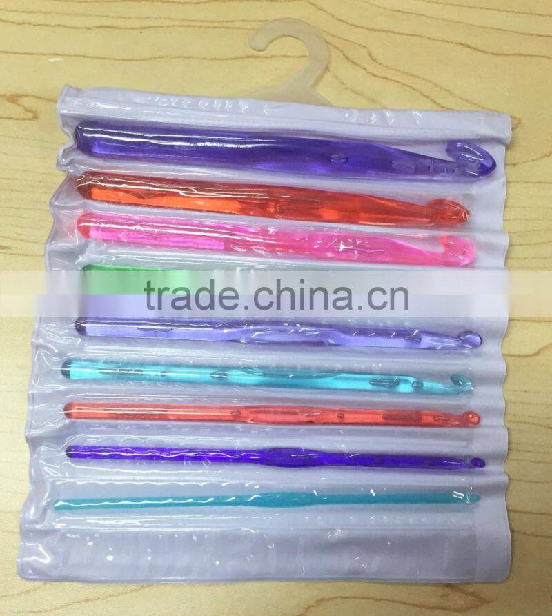 environmental crochet hook hand knitting needle plstic crochet hook set for knitting