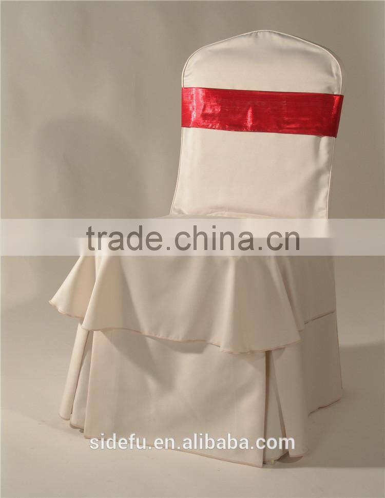 Best Price Hotel Fancy Banquet Chair Cover With Sash