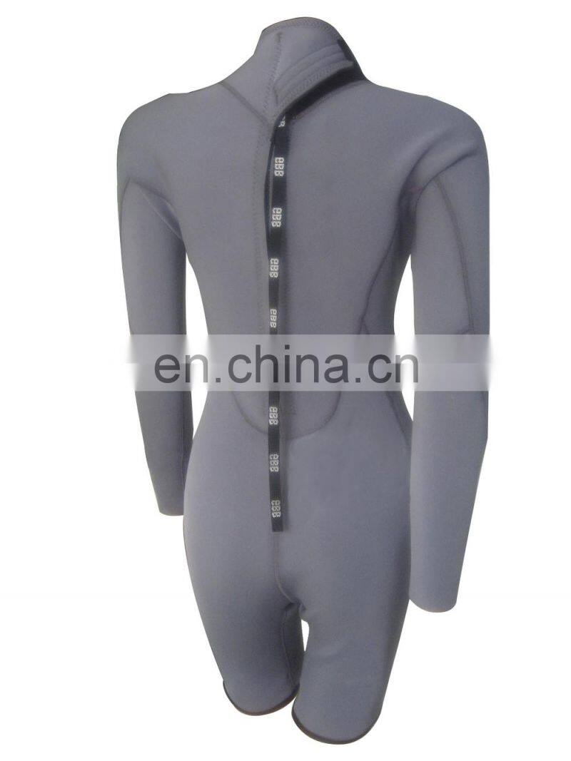 Custom 2015 best popular neoprene surf wetsuits with nylon fabric women