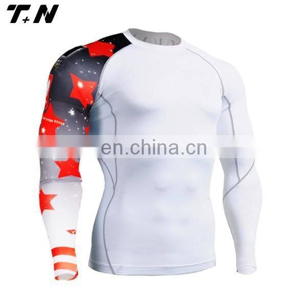 Top quality sublimation compression shirts wholesale